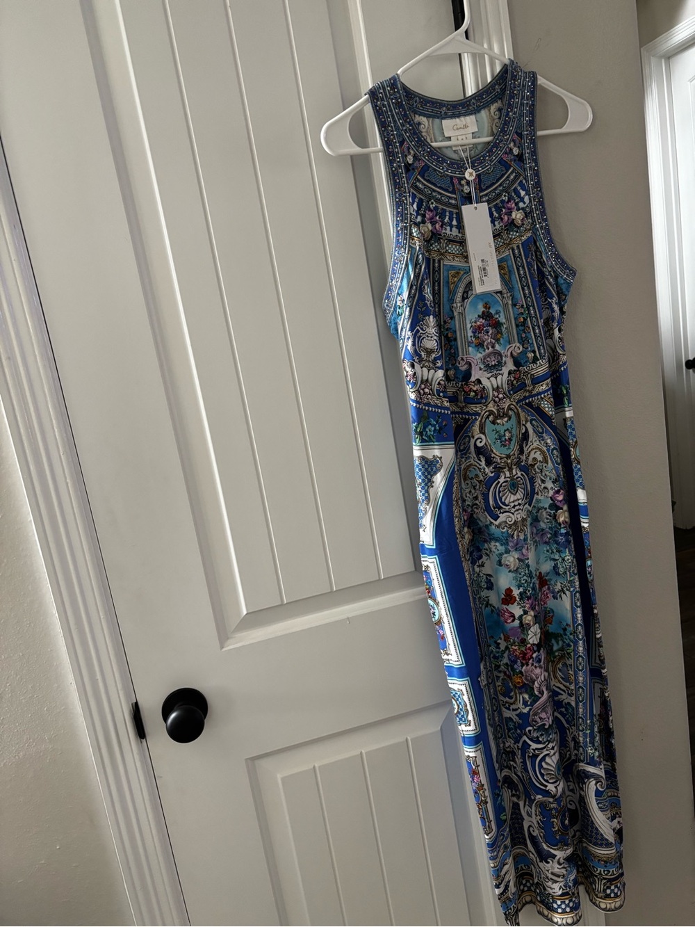 Camilla Blue Multi Printed Maxi Dress